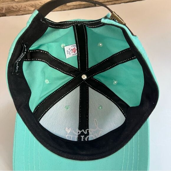 Love Your Melon Made in America Women’s Teal Cap Strap Back Hat - Picture 7 of 11